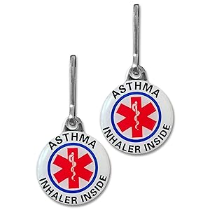 Asthma alert tags