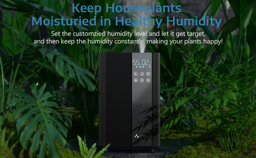 ASAKUKI Warm and Cool Mist Humidifier for Bedroom Large Room, 5L Top