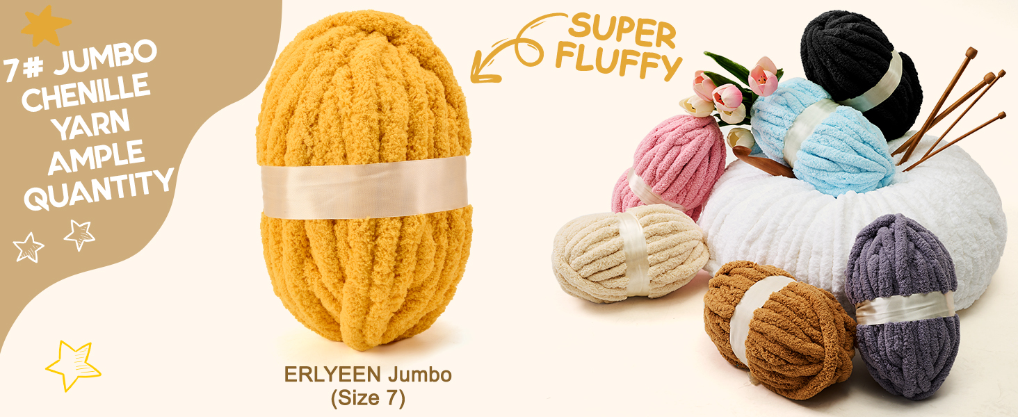 ERLYEEN Soft Chunky Chenille Yarn for Arm Knit Blankets 9c332b75 50f0 49ea Afb3 C62bb6a9d180. CR0,0,1464,600 PT0 SX1464 V1