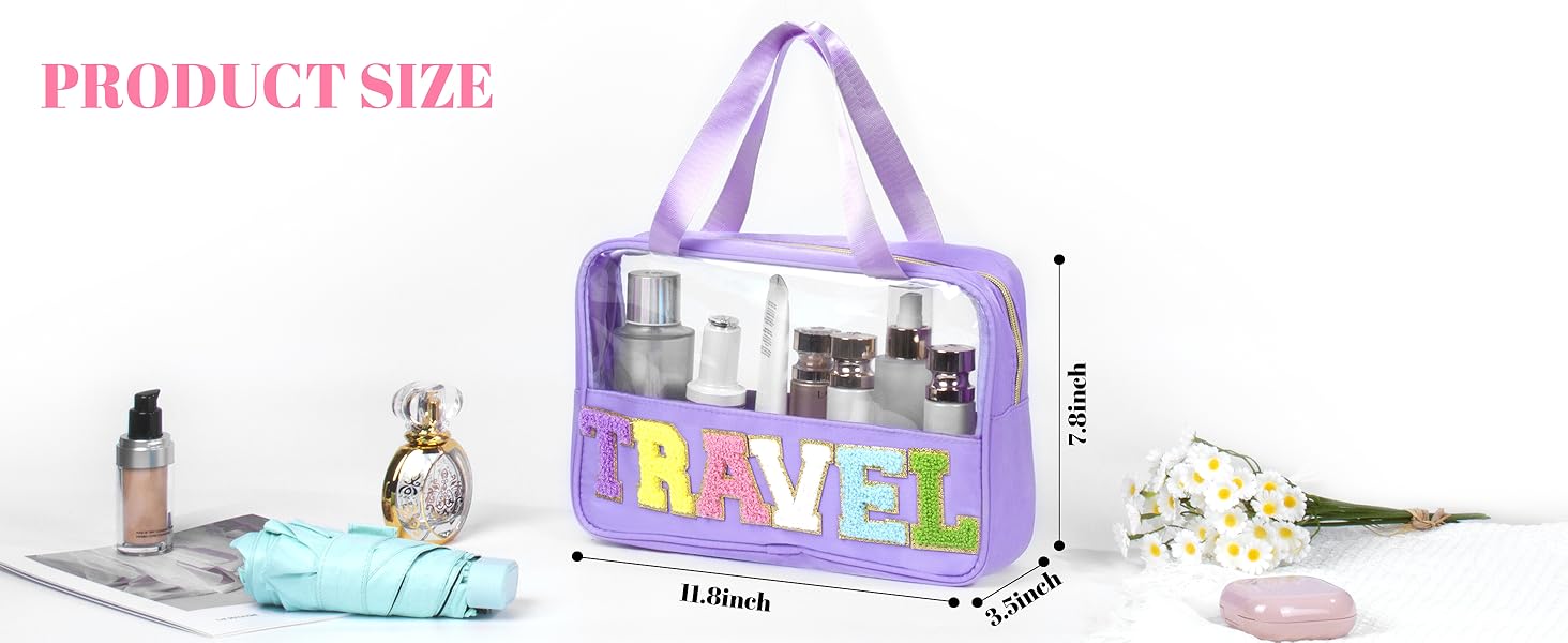 Travel Chenille letter bag