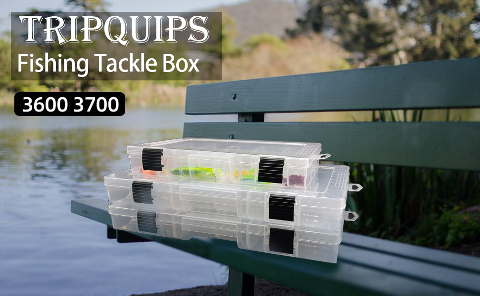 Tripquips 3600 Tackle Trays, Plastic Storage Organizer Box