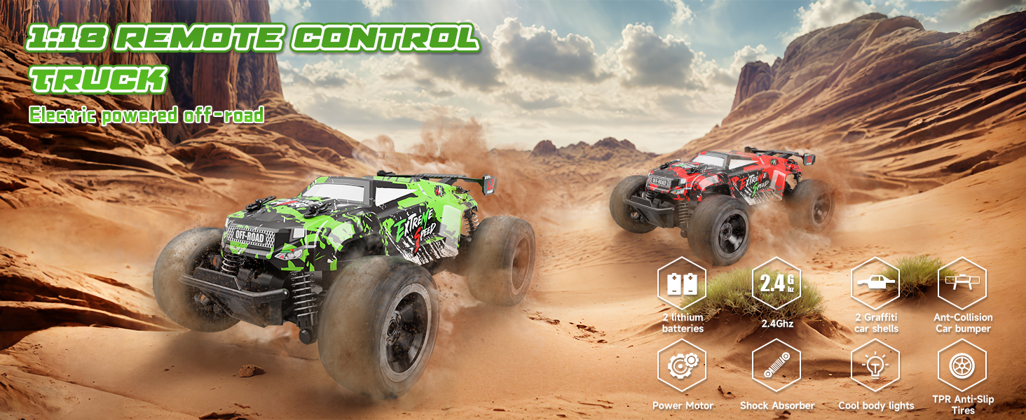 Remote Control Car for Boys 4-7 8-12  monster jam arrma deerc hyper go traxxas toys for boys 5-7 