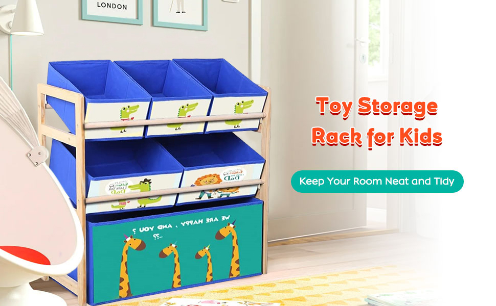 BJNONOG Kids Deluxe Multi Box Toy Organizer with Storage Box, Toy Box