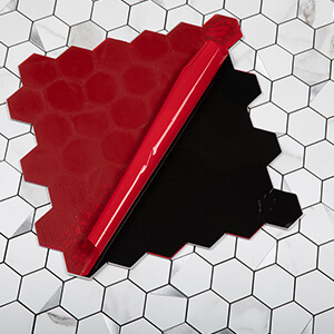 Soulscrafts Peel and Stick Tile Kitchen Backsplash PVC White Marble Design Wall Tile