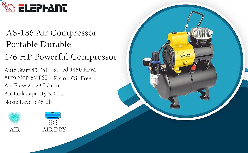 Piston Type Mini Air Compressor with Fan SPN-MC368P