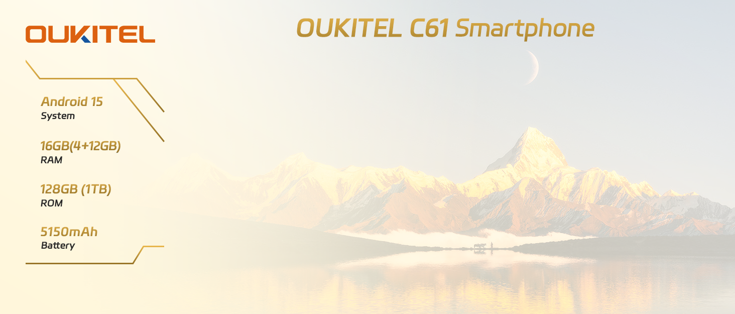 OUKITEL C61 Android 15 Smartphone Ohne Vertrag