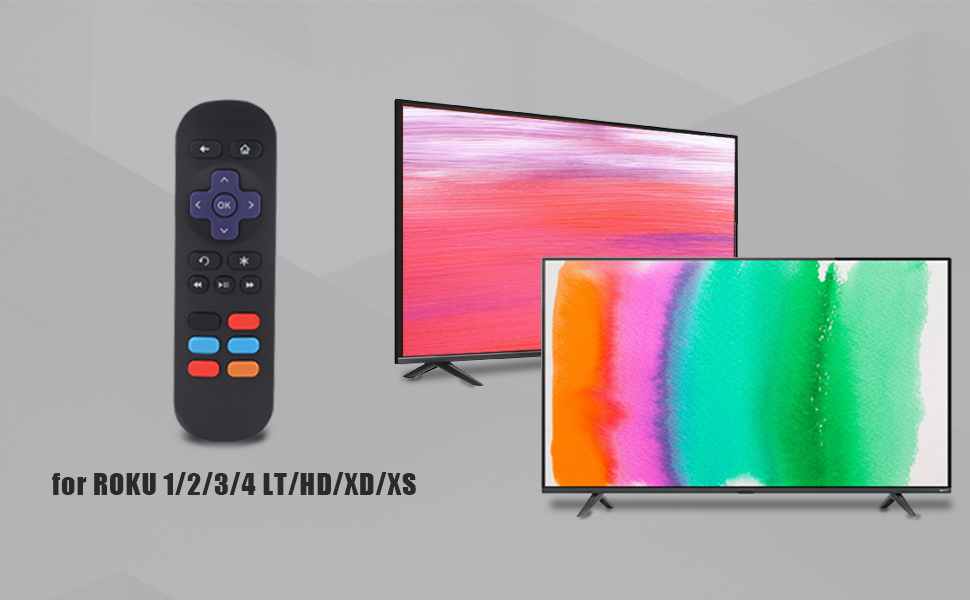 Multimedia Player, Remote Control, Universal Replacement for ROKU 1/2/3