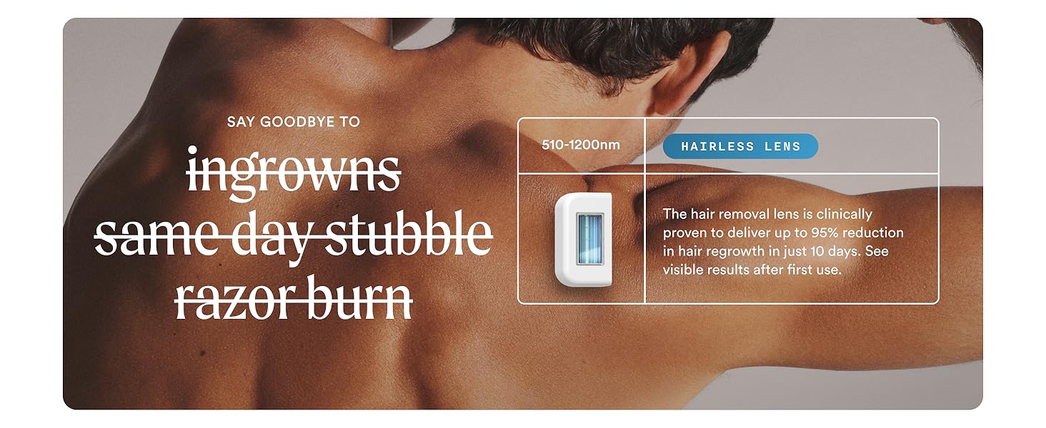 say goodbye to ingrowns, same day stubble, razor burn