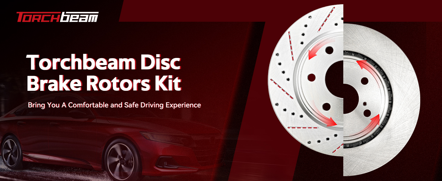 Torchbeam 5396 Front Brake Rotors For 19992006 Wrangler
