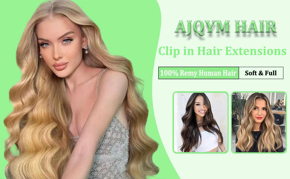 Clip In Hair Extensions Real Human Hair 18 Inch 120g 7Pcs