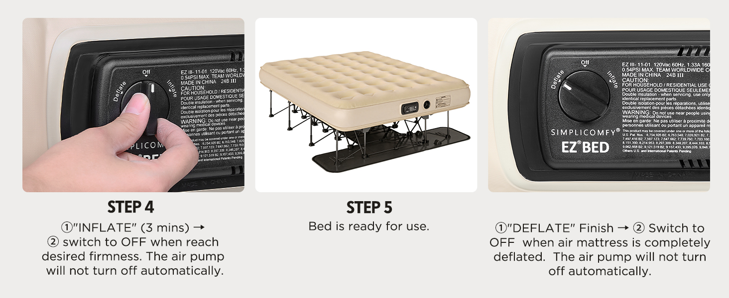 Simpli Comfy Queen EZ Bed