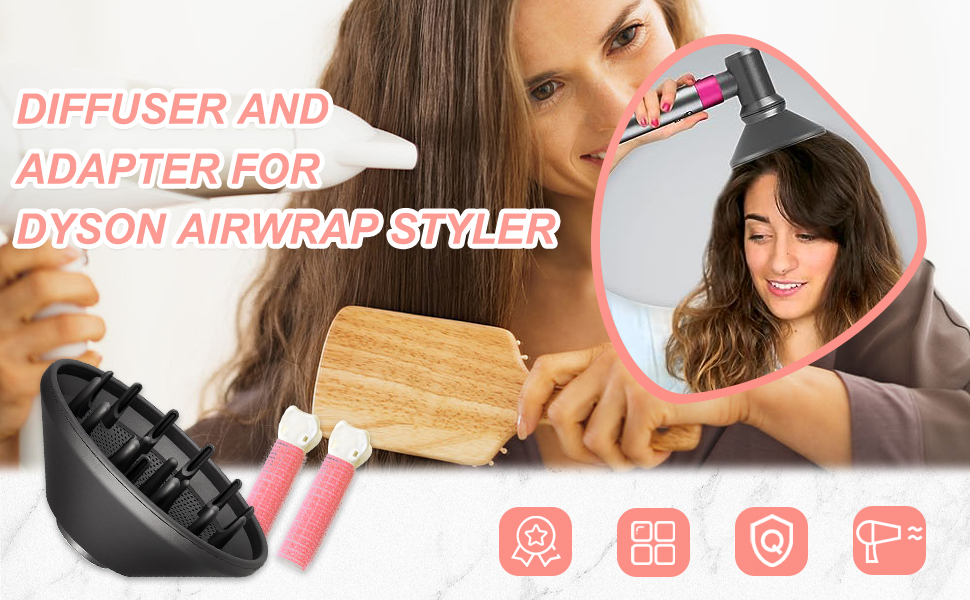 Hair Diffuser Attachment for Dyson Supersonic Hair Dryer