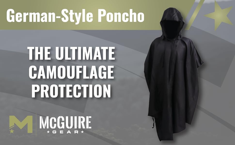 【SPECIALs】 MCGREGOR Military Poncho Cape SPECIALs】 MCGREGOR Military Poncho Cape German Style Poncho