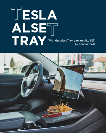 accessories tesla tray car model Y 3 desk table food travel trip eating autopilot interior road work