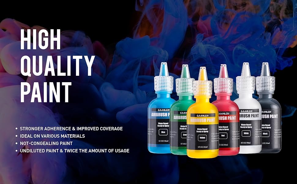 Gaahleri Airbrush Kit Professional Air Brush Kit with Compressor & 2 DualAction