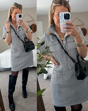 ワンピース JOSEMOON CLASSIC TWEED MINI DRESS JOSEMOON CLASSIC TWEED MINI DRESS 36 グレー - メルカリ