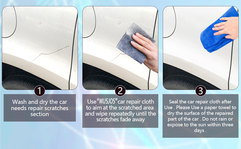 Nano Sparkle Cloth Automotive Paint Remover & Stripper Easy Scratch Repair & Gloss