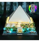 BRICKSHINING LED Lighting Compatible with Lego Great Pyramid of Giza 21058, Light Kit Compatible ...