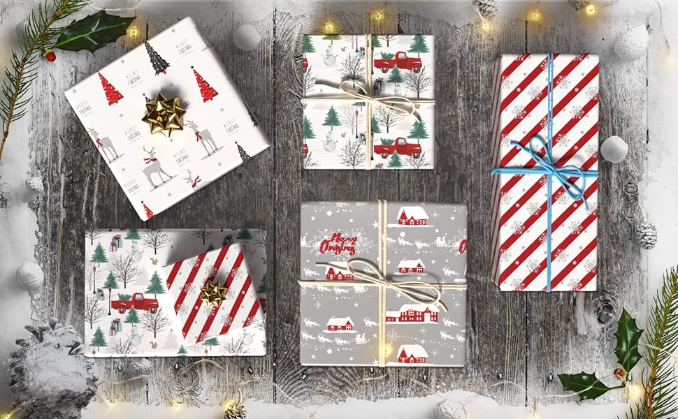 gift wrapping paper for christmas