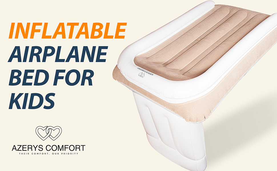 Azerys Comfort New Inflatable Airplane Bed for Toddler