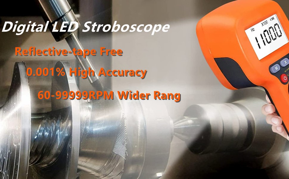 Digital Stroboscope LED Strobe Tachometer, Kethvoz Stroboscopic Speed