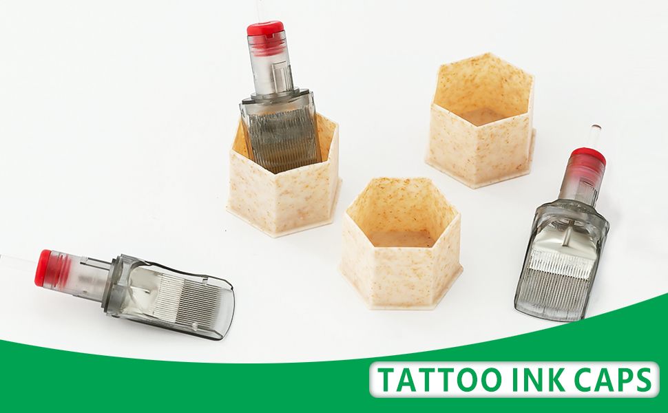 EZTAT2 Biodegradable Tattoo Ink Caps Super Large 27mm, Eco