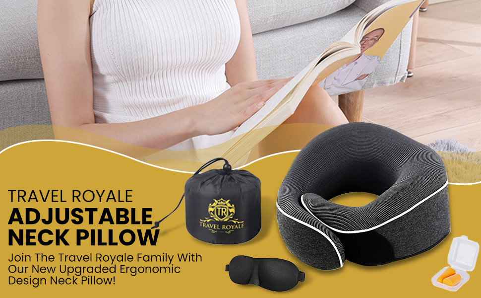 Travel Royale Adjustable neck pillow