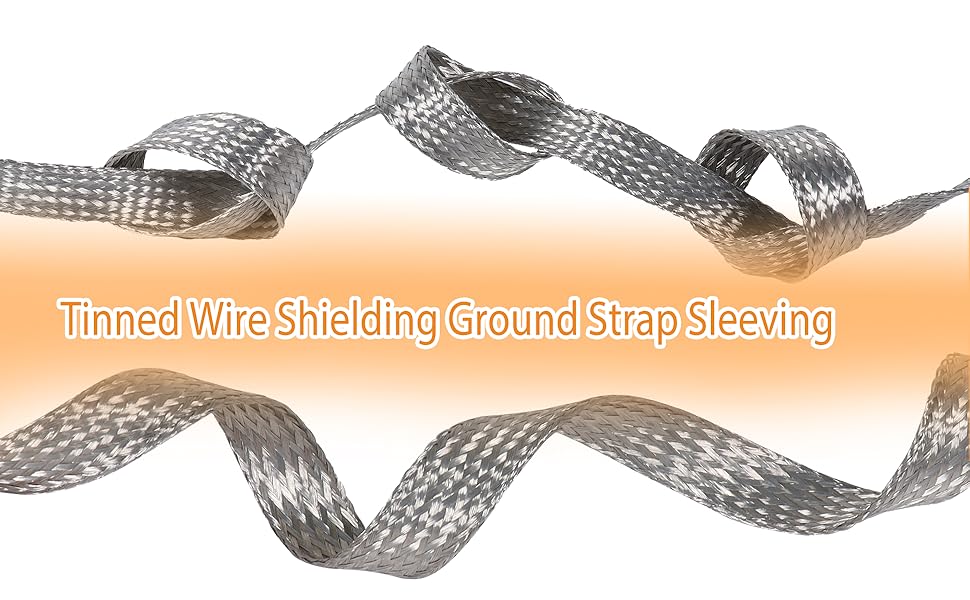 Flat Tinned Copper Wires Shielding Sleeving,Wire Cable