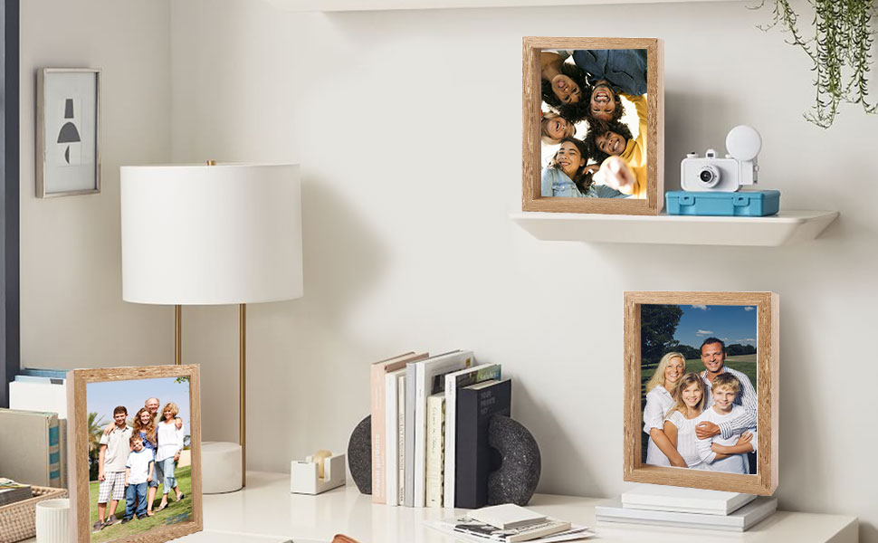 FVIEXE 6PCS 5x7 Floating Frame, Double Glass Floating