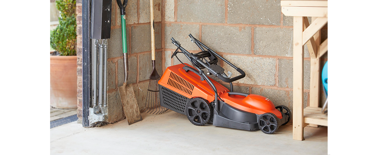 Handles fold down easily for compact storage