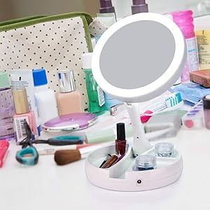 COMPACT MIRROR 7 DOUBLE SIDED LED MIRROR