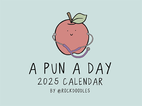 Amazon.com : rockdoodles 2025 Punny Daily Desk Calendar