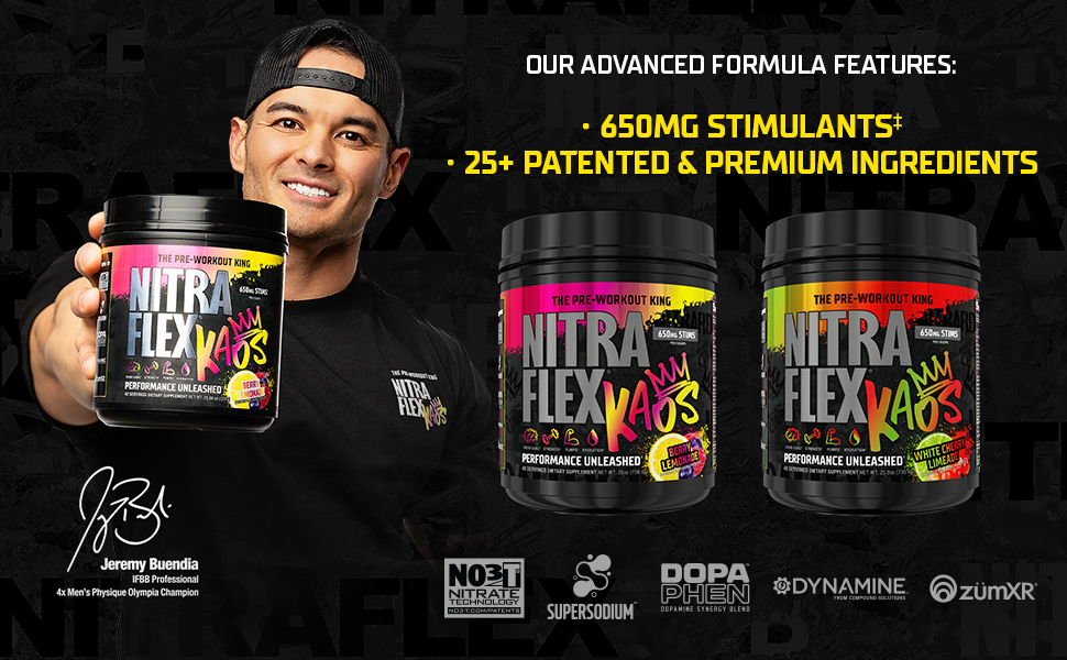 Estimulante de 650 MG, más de 25 ingredientes patentados y de primera calidad
