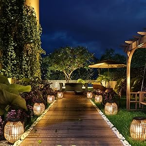 solar  ranttan  lanterns