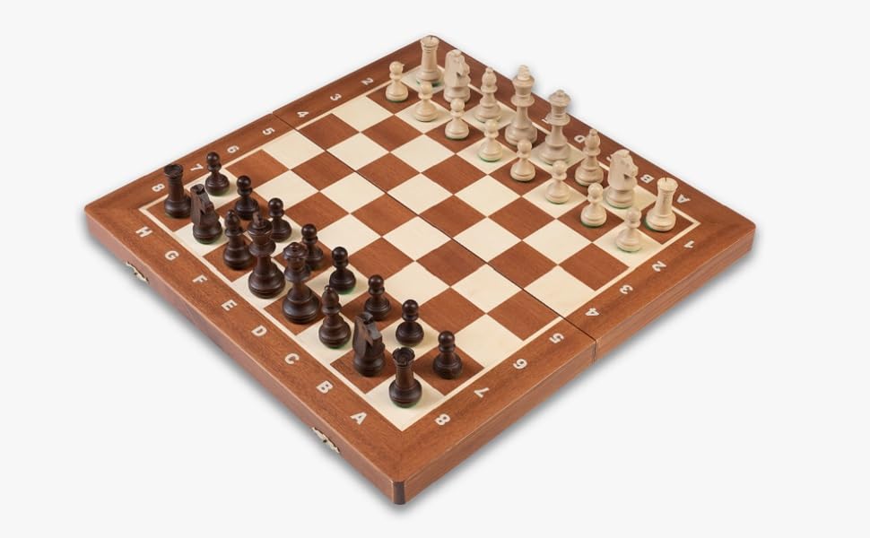 Amazon | Wegiel 木製 チェスセット Chess Board Set TOURNAMENT
