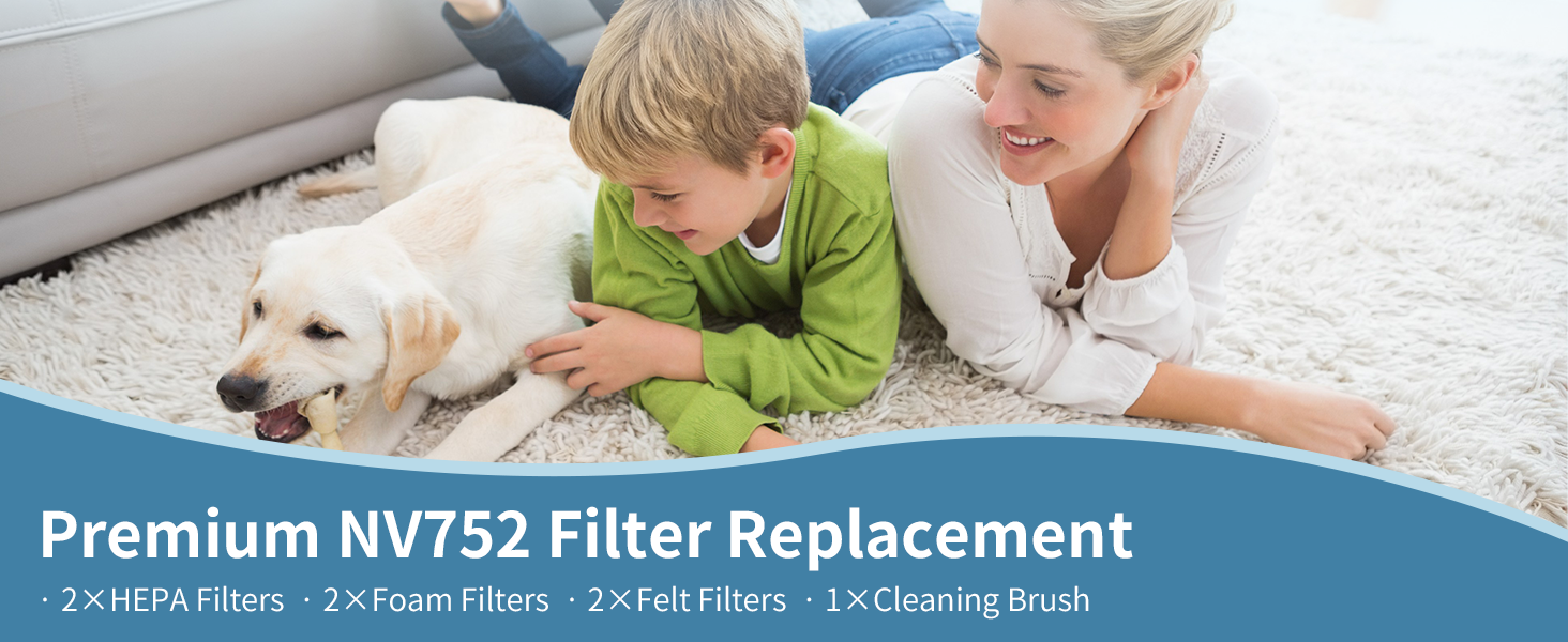 NV752 XHF650 replacement filters keep your house air quality truly clean