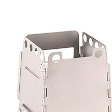 ATiAP Titanium Wood Burning Stove Foldable Alcohol Stove