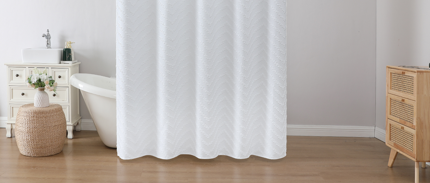 Amazon.com: Hookless Shower Curtain with Snap-in Fabric Liner Set - Hookless Shower Curtain For Shower Stall