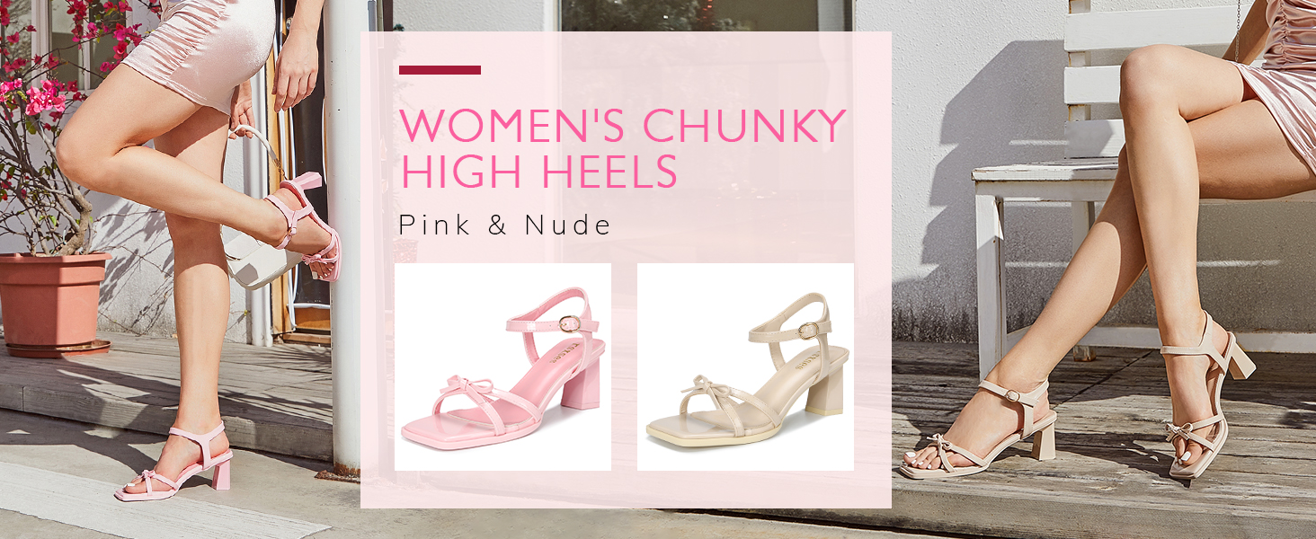 pink high heels for women