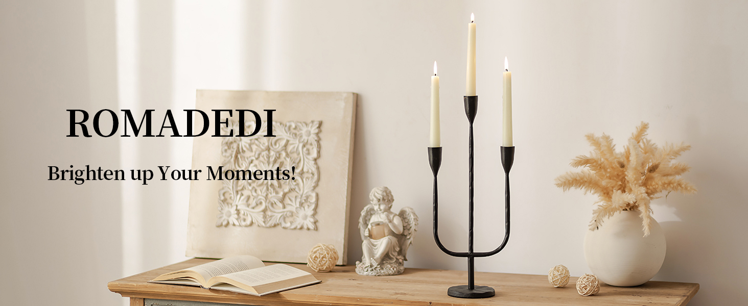 Candelabra Brass Candlestick Gold Taper Candle Holders Metal Tall Vintage  Iron  Table Centerpiece