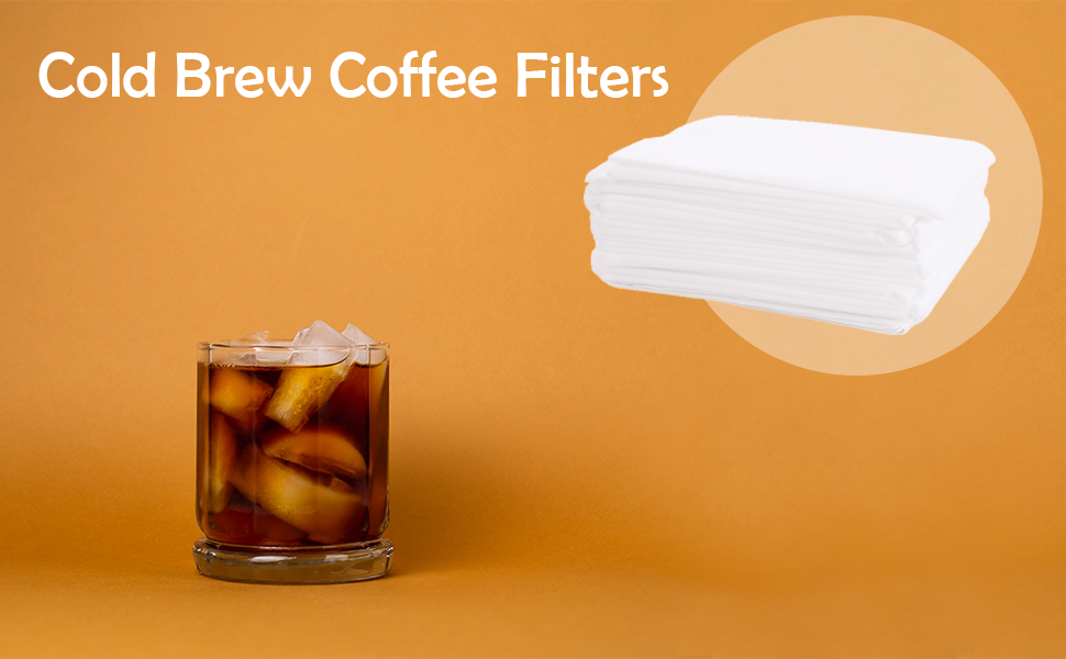 Commercial Cold Brew Coffee Filters, 50 pack, Disposable