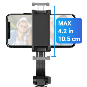 the max width of phone holer is up to 4.2 inch