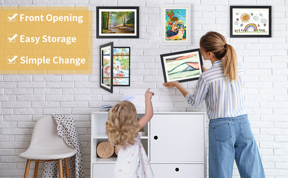 ZUECKS Kids Art Frames 9.5x13'' Front Opening Kids