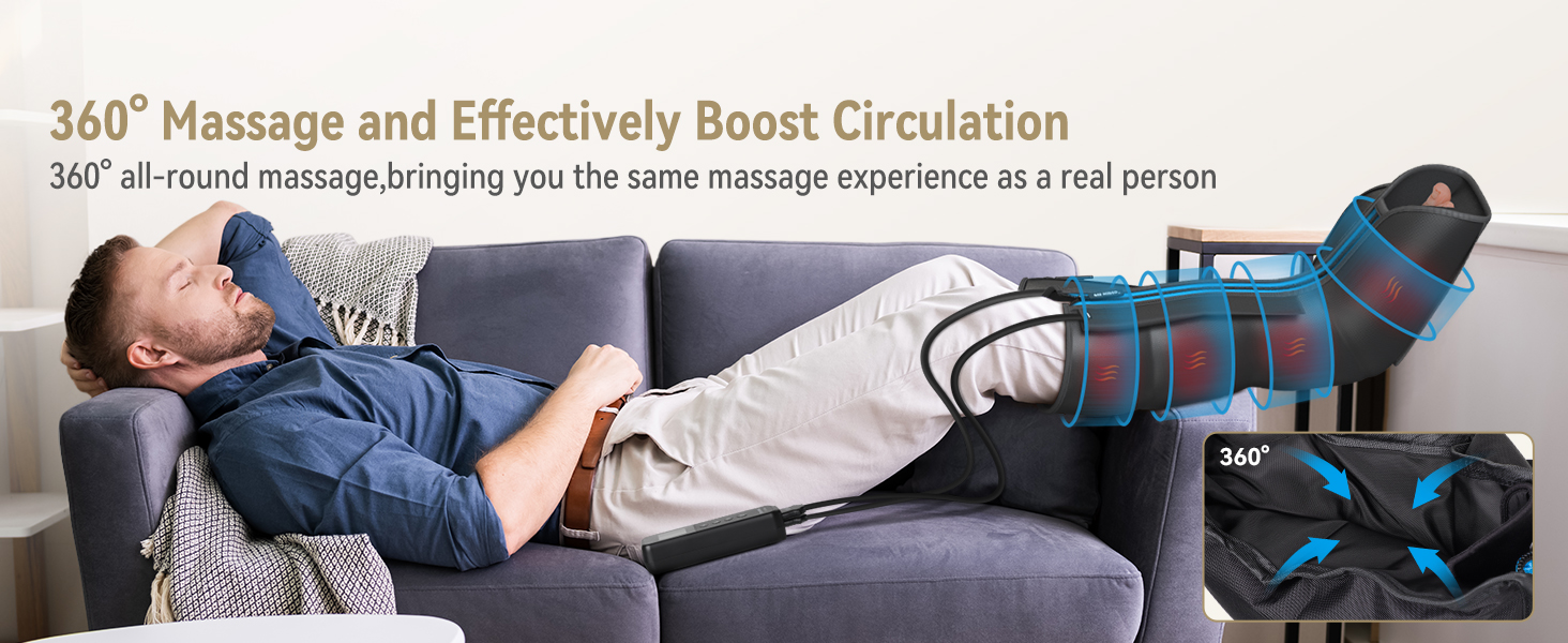 foot and calf massager with heat