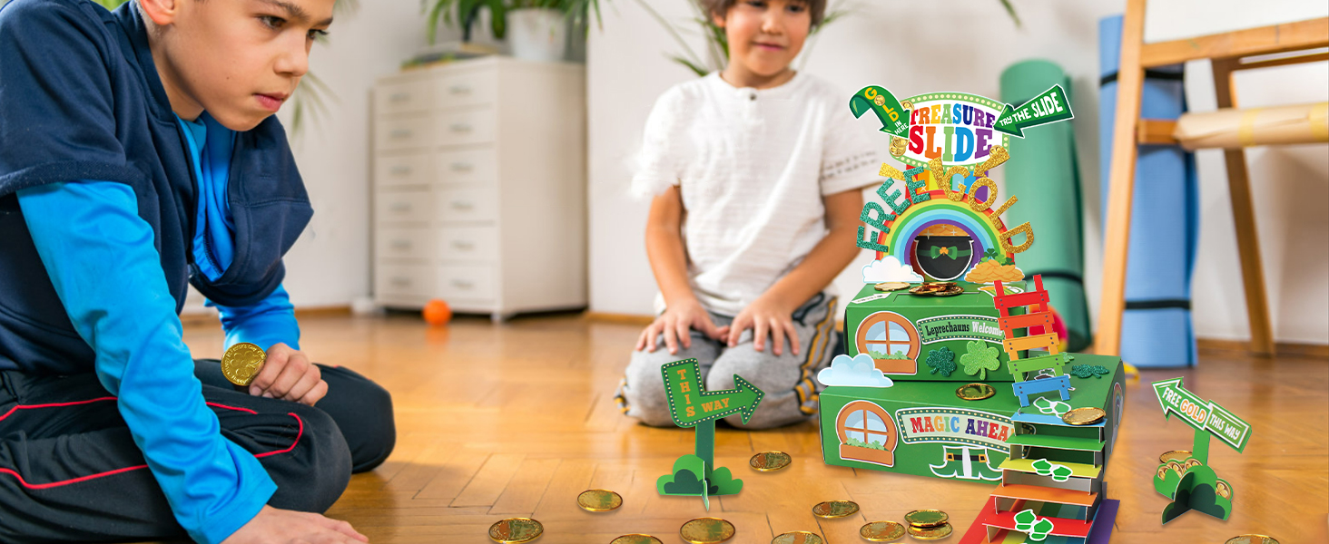 Leprechaun Trap Kit for Kids,St. Patrick's Day Decorations Party Supplies Classroom Activity