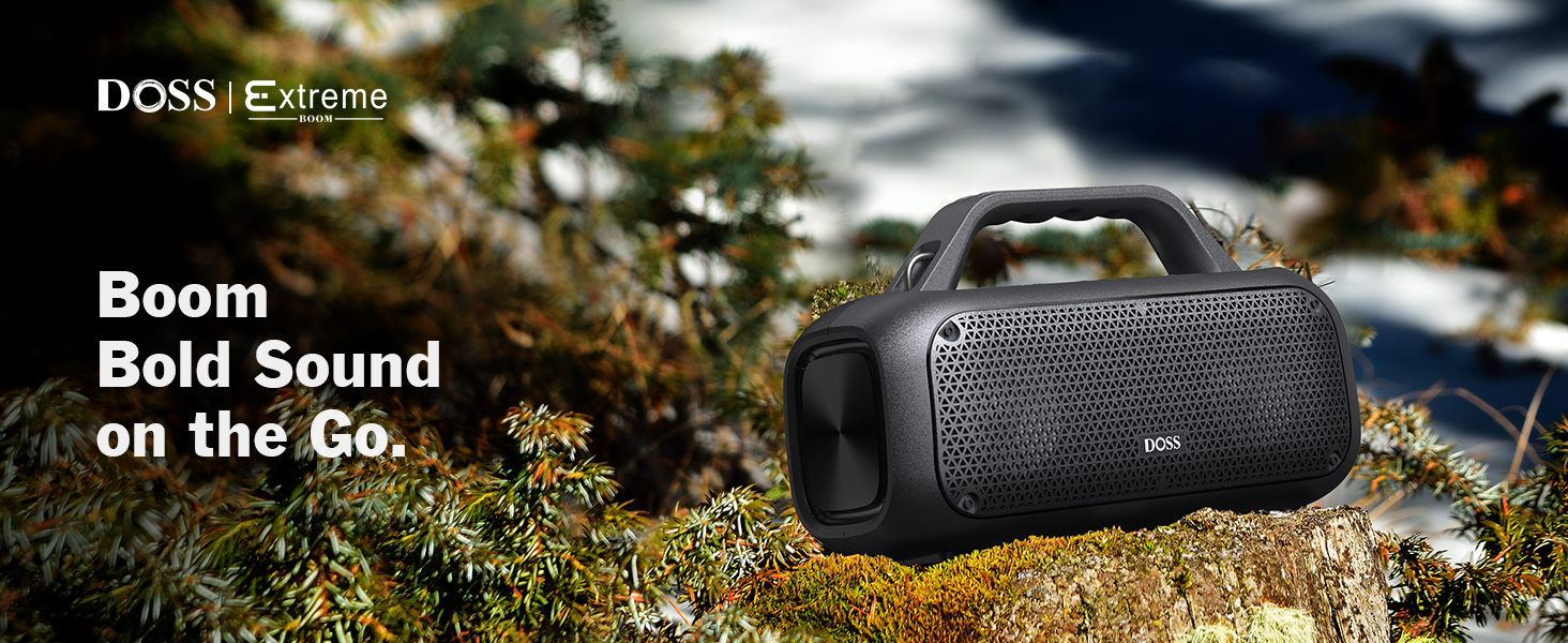 DOSS Bluetooth Speaker, Extreme Boom Outdoor Speaker with IPX6