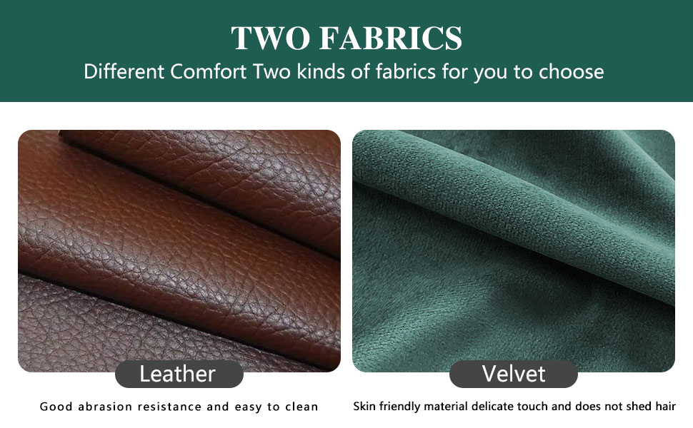 Hooseng Accent Chair with Ottoman, Modern Velvet Reading Chair and Footrest Set