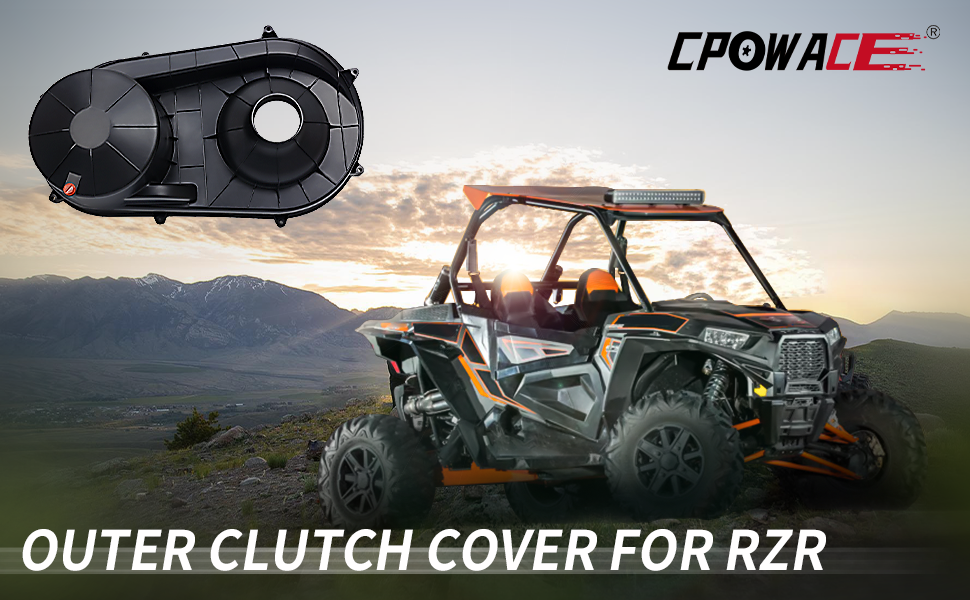 Outer Clutch Cover Compatible with Polaris RZR,CPOWACE CVT