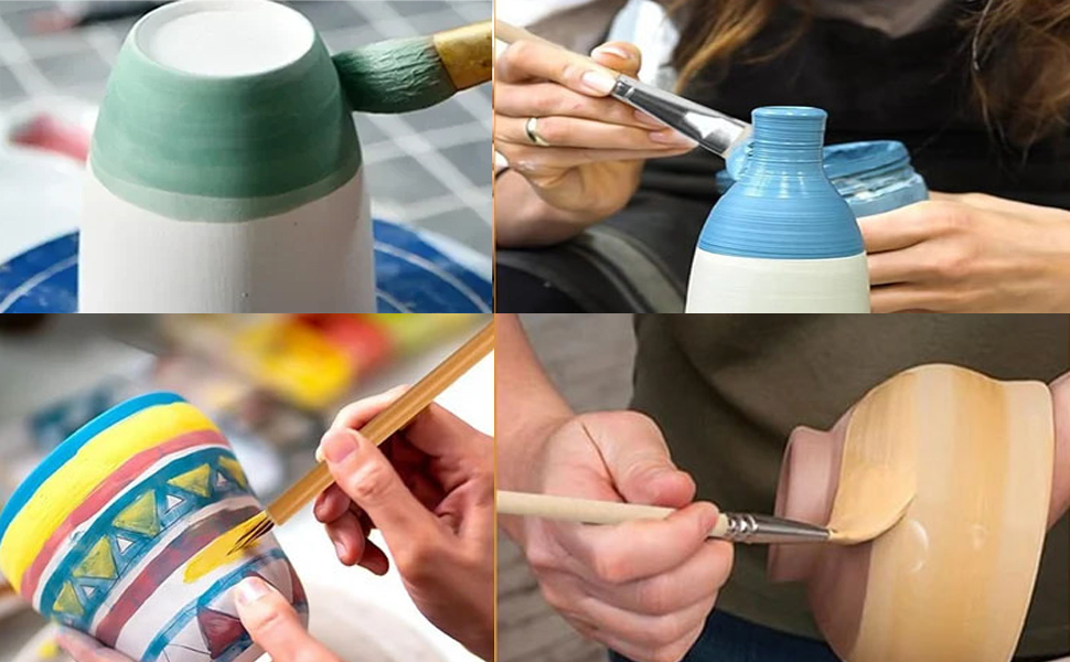 Glaze Brushes for Pottery