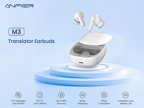 M3 Translator Earbuds 翻訳機 Timekettle M3 Voice Language Translator Earbuds/Earpieces